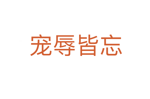 宠辱皆忘