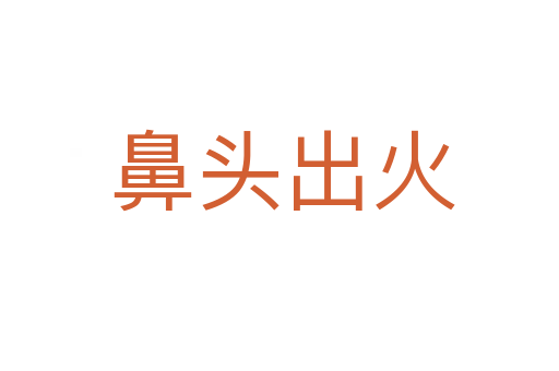 鼻头出火