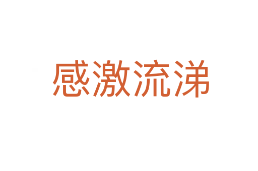 感激流涕