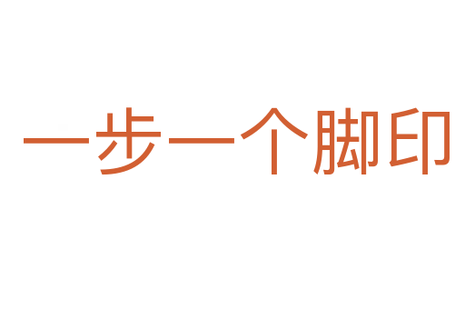 一步一个脚印