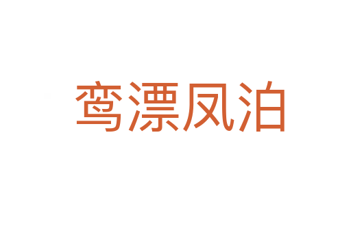 鸾漂凤泊