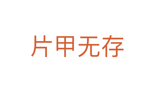 片甲无存
