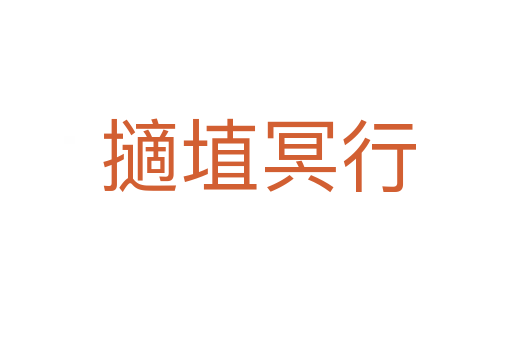 擿埴冥行