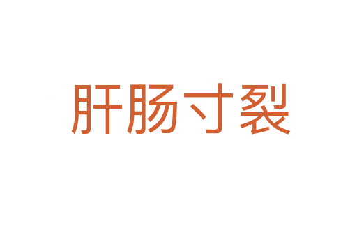 肝肠寸裂