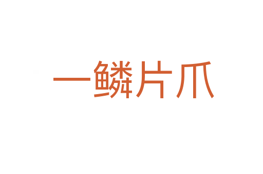 一鳞片爪