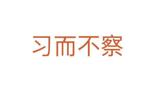 习而不察
