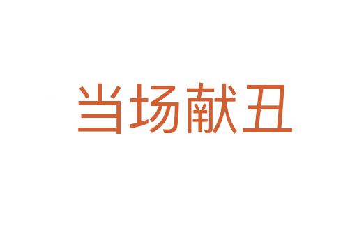 当场献丑