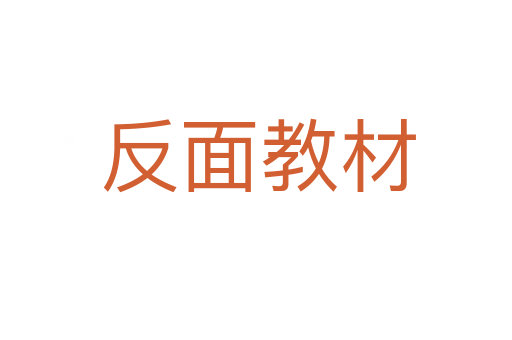 反面教材