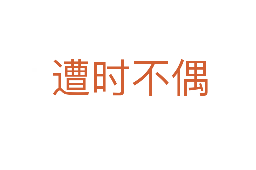 遭时不偶