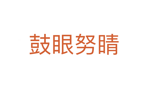 鼓眼努睛
