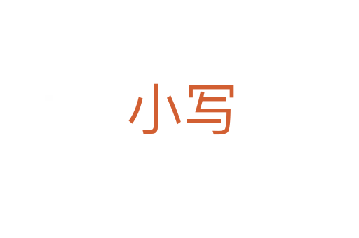 小写