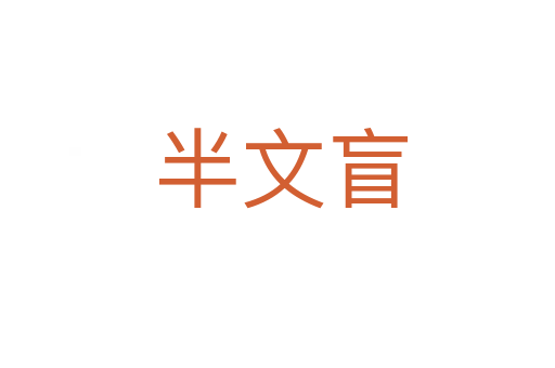 半文盲