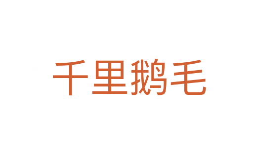 千里鹅毛
