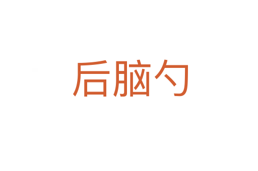 后脑勺