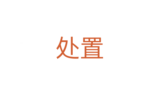处置