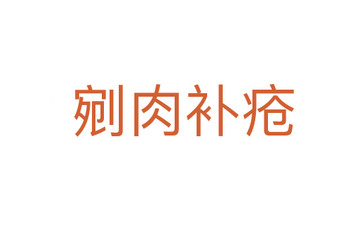 剜肉补疮