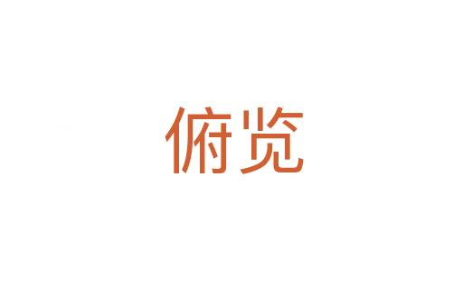 俯览