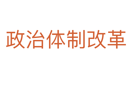 政治体制改革