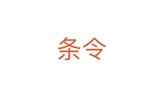 条令